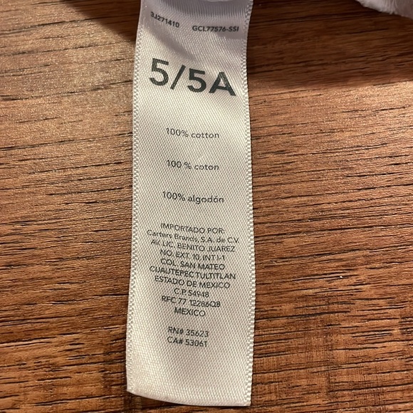 Carter’s Christmas Pajama Top - Size 5/5A - Picture 13 of 16